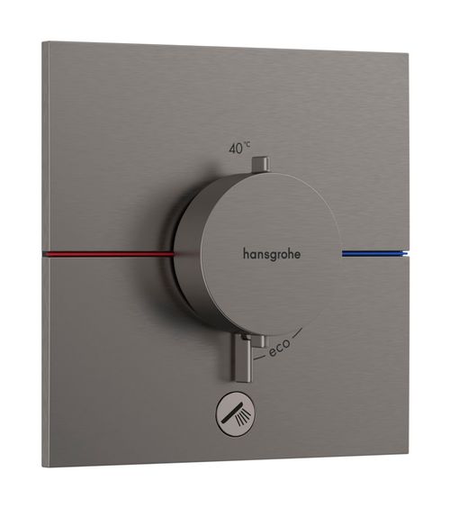 Hansgrohe-HG-ShowerSelect-Comfort-E-Thermostat-Unterputz-fuer-1-Verbraucher-und-einen-zusaetzlichen-Abgang-Brushed-Black-Chrome-15575340 gallery number 1